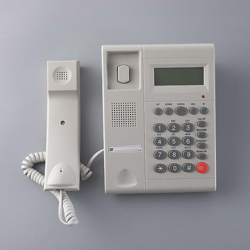 Computer Accessory Sets | Corded Telephone Desktop Landline Telephone With Caller Display Kx-T2015 White# Computer Accessory Sets Computer Accessory Sets