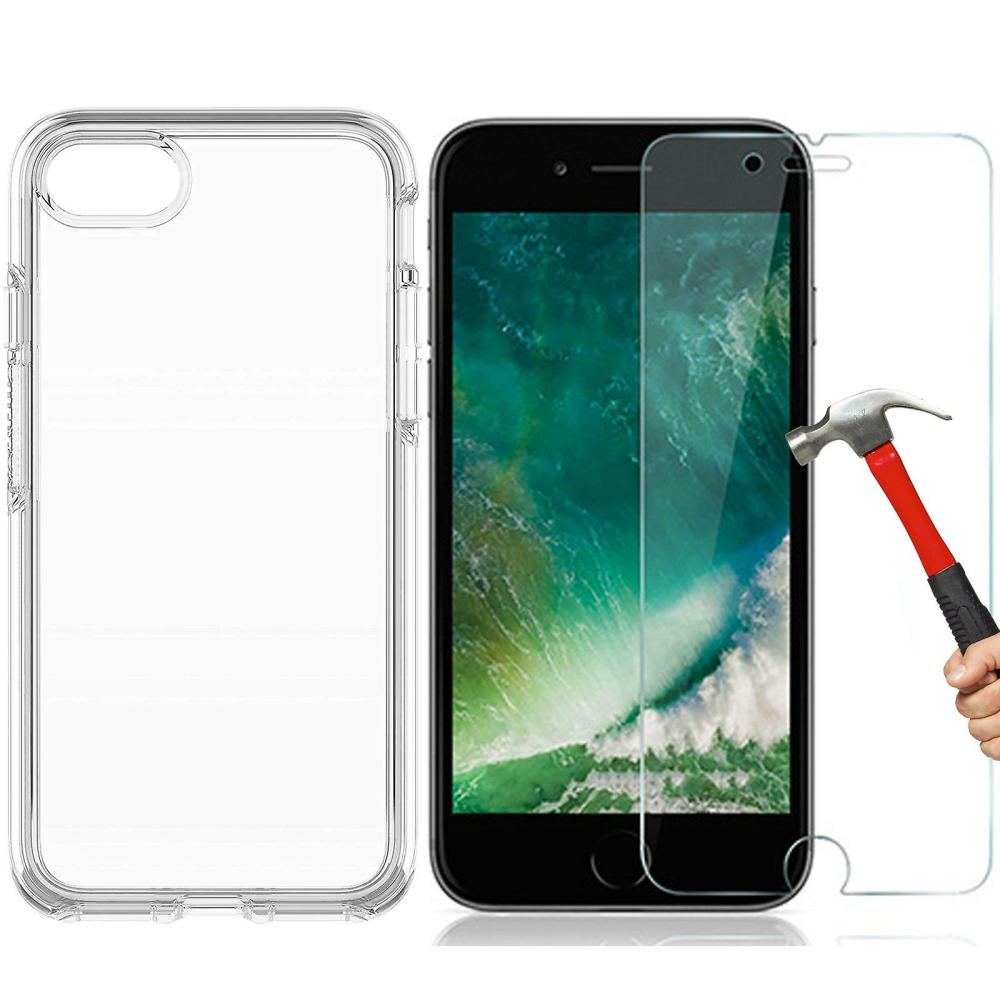 Computer Covers & Skins | For Apple Iphone Se 2022 Clear Case Cover And Tempered Glass Screen Protector Computer Covers & Skins Computer Covers & Skins