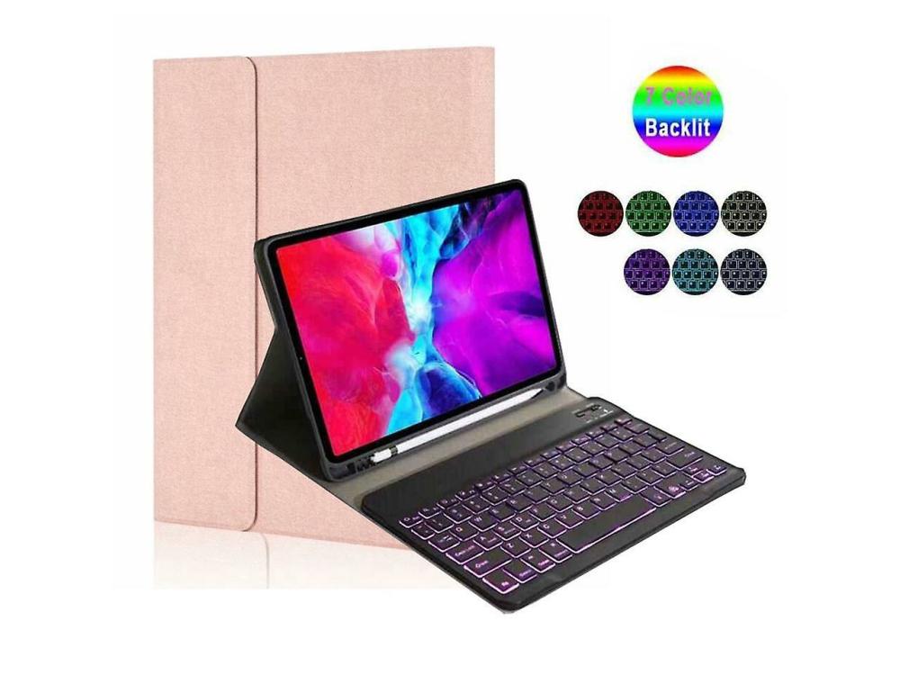 Computer Covers & Skins | Keyboard Case For Ipad Pro 12.9-Inch 2017/2015 (Old Model, 2Nd & 1St Generation), Soft Tpu Protective Cover, [7 Color Backlit] Magnetically Detachable Pink# Computer Covers & Skins Computer Covers & Skins