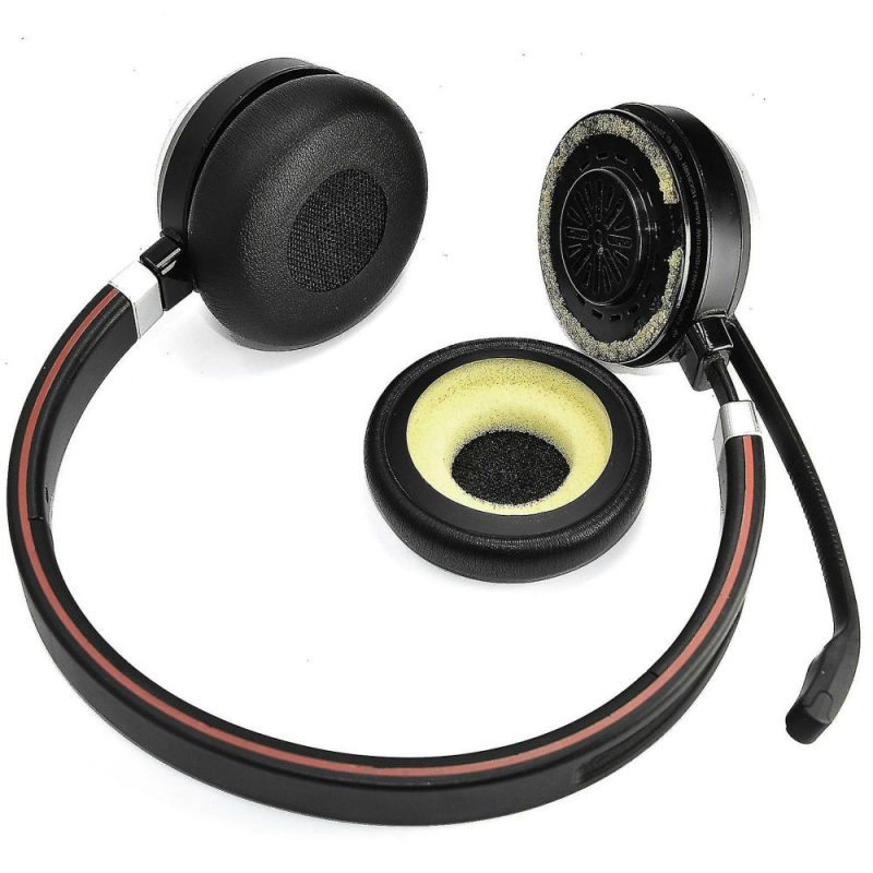 Headphone Cushions & Tips | 1 Pair Replacement Earpads Compatible With Jabra Evolve 65 Uc 65Ms / Evolve 40 40Ms Evolve 20 Se Uc Electronics & Electrical Headphone Cushions & Tips