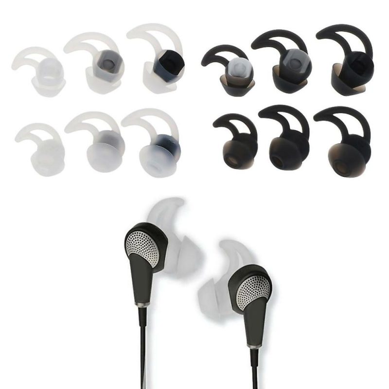 Headphone Cushions & Tips | Silicone In Ear Earphones Earpads For Bose Qc20 Qc30 Earhook Noise Isolation White# Electronics & Electrical Headphone Cushions & Tips