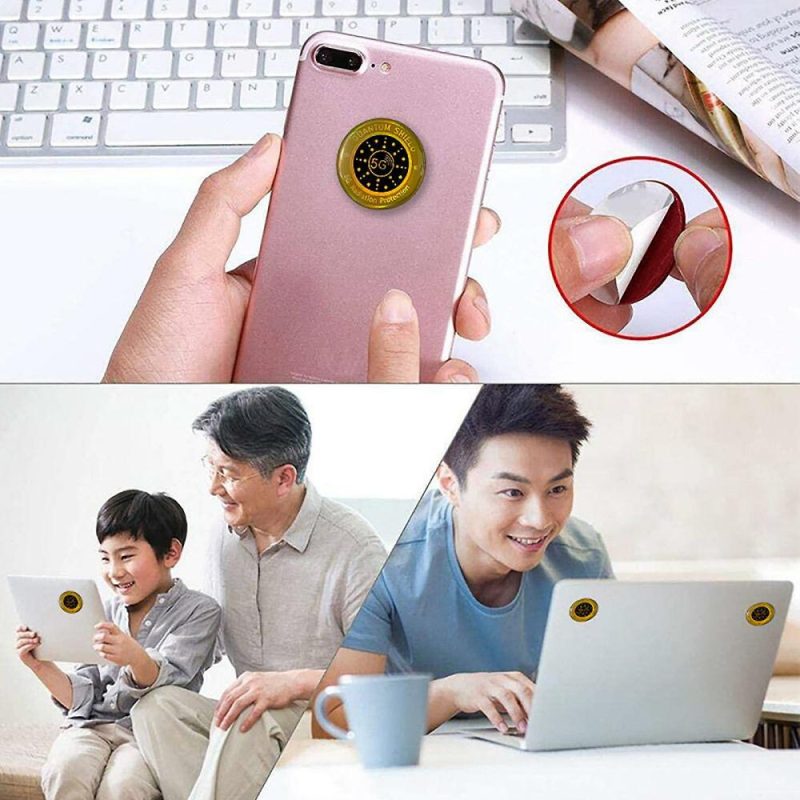 Headphones & Headsets | 5G Cell Phone Radiation Protection Sticker Emr Blocker Sticker Round Anti Radiation Phone Protector For Pc Laptop Tablet Electronics & Electrical Headphones & Headsets