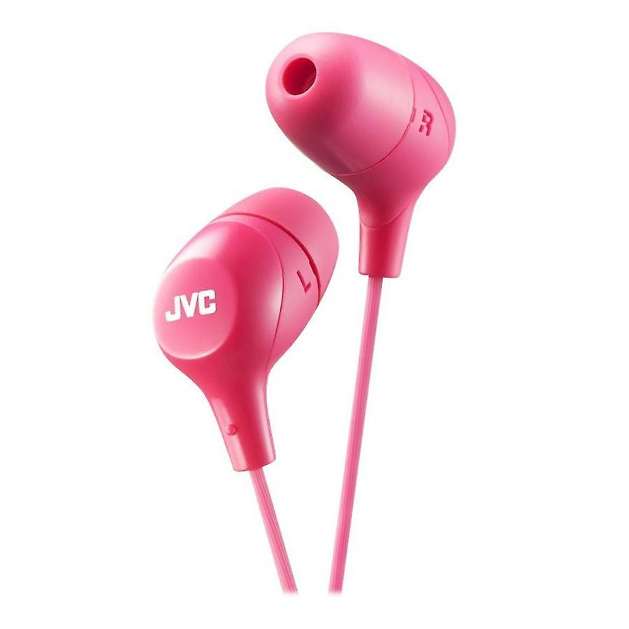 Headphones & Headsets | Jvc Hafx38P Marshmallow Pink In Ear Headphones With Tangle Free Cable Electronics & Electrical Headphones & Headsets