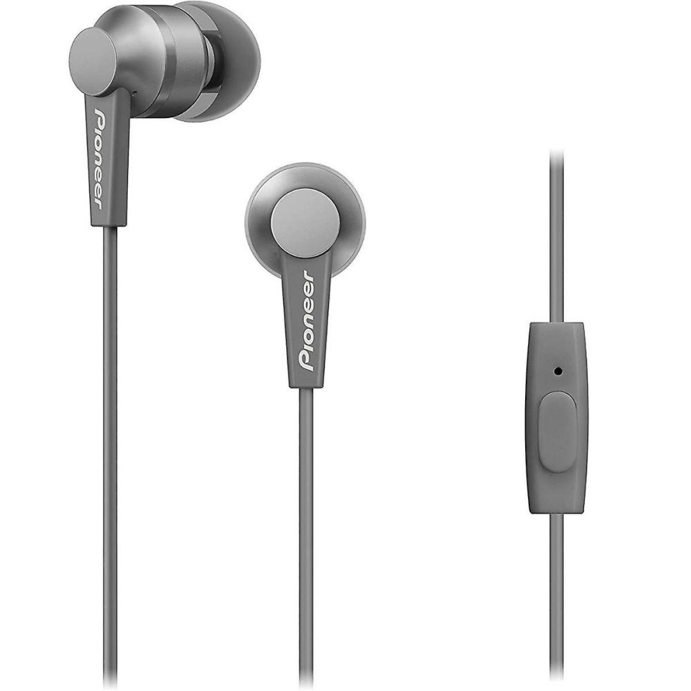 Headphones & Headsets | Pioneer Se-C3T Stereo Earphones With Aluminium Body And Microphone – Grey Electronics & Electrical Headphones & Headsets