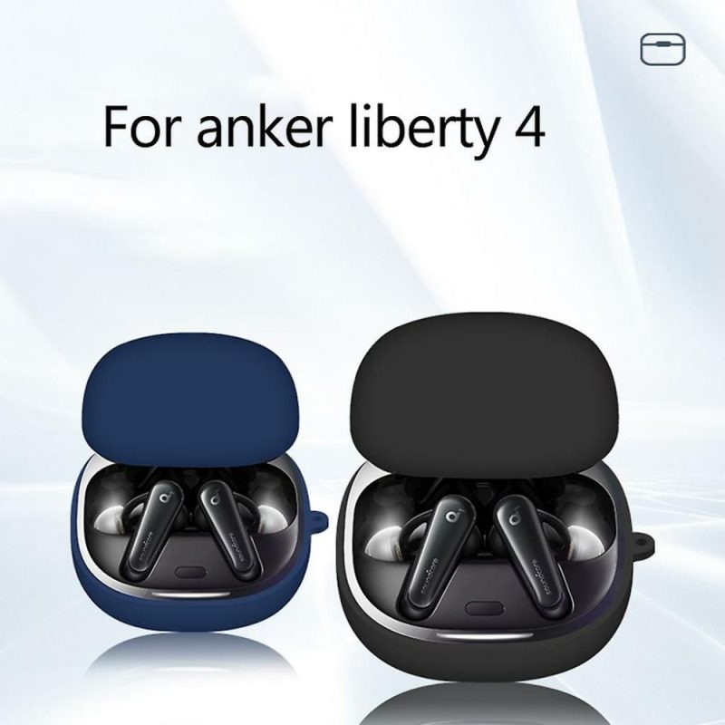 Headphones & Headsets | Shock-Scratch Silicone Box Earphone Cases For Anker Liberty 4 Headphone Pouch White# Electronics & Electrical Headphones & Headsets