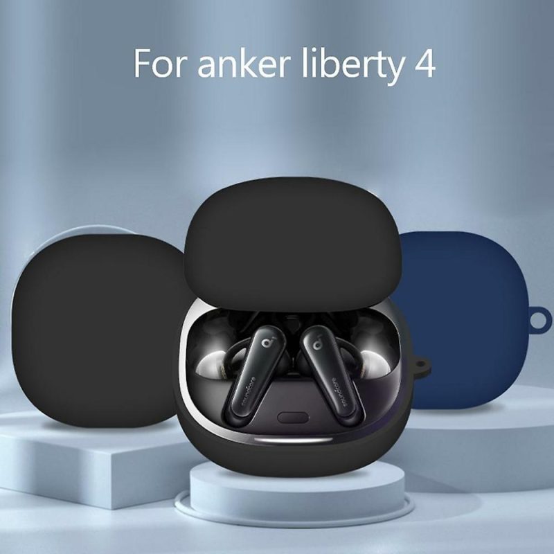 Headphones & Headsets | Shock-Scratch Silicone Box Earphone Cases For Anker Liberty 4 Headphone Pouch White# Electronics & Electrical Headphones & Headsets