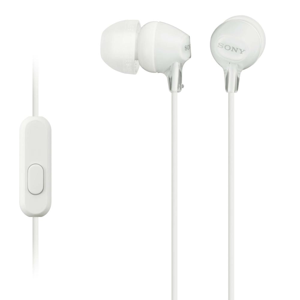 Headphones & Headsets | Sony Mdr-Ex15Ap Stereo Earphones With Microphone And Secure Fit – White Electronics & Electrical Headphones & Headsets