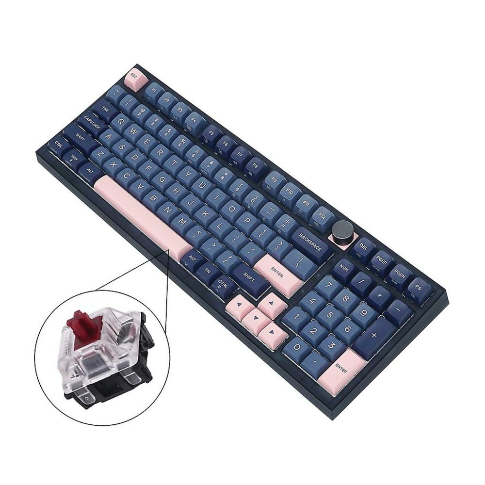 Keyboards | Gk980 Mechanical Keyboard With Rgb Backlit Waterproof Gateron Glacier Switch Electronics & Electrical Keyboards