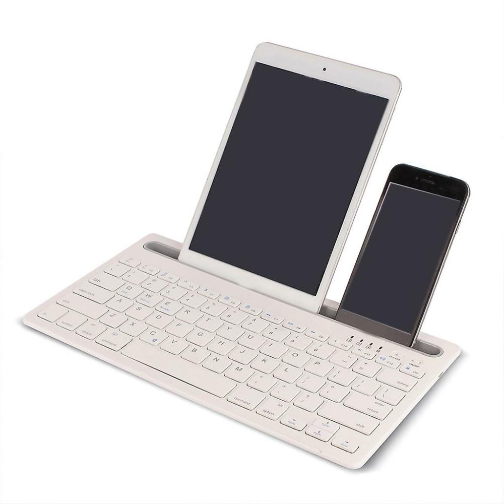 Keyboards | Multi-Device Wireless Bluetooth-Compatible Multi-Device Mobile Phone Keyboard White# Electronics & Electrical Keyboards