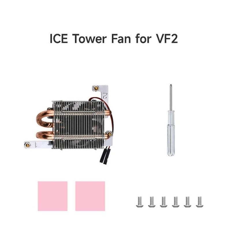 Computer System Cooling Parts | Suitable For Visionfive2 Ice Cpu Cooling Fan, Low-Profile U-Shaped Copper Tube Computer System Cooling Parts Computer System Cooling Parts