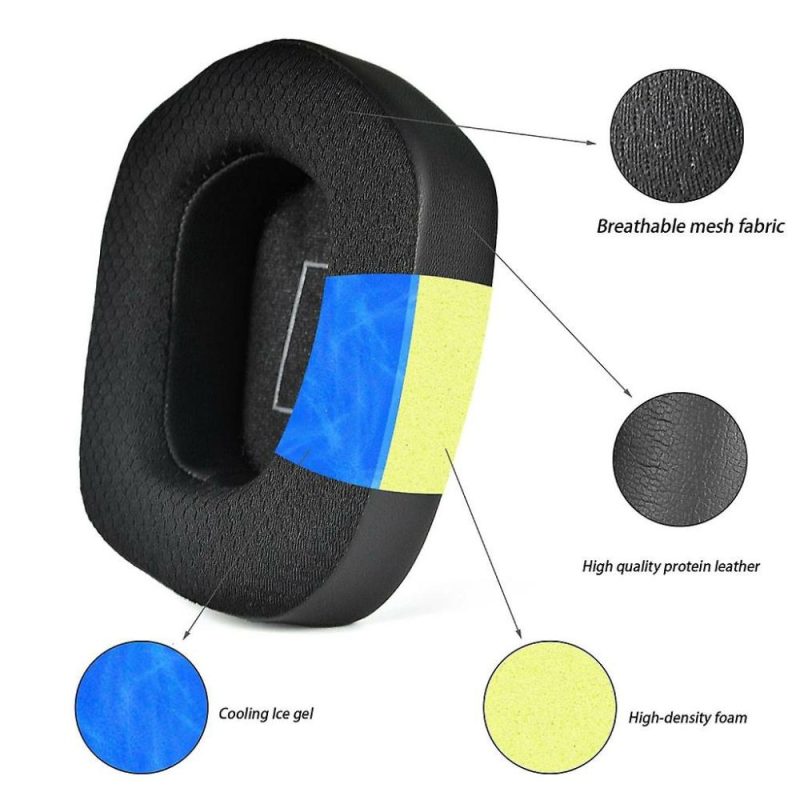 Headphone Cushions & Tips | Durable Ear Pads Cooling Gel Ear Cushions For G733 Noise Isolation Earmuff Electronics & Electrical Headphone Cushions & Tips